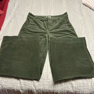 Corduroy wide leg pant